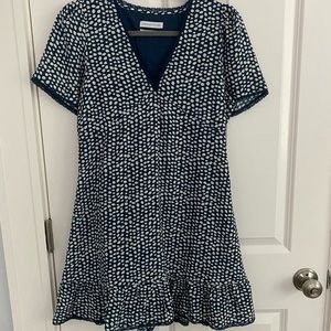 Urban outfitters navy dot dress size medium